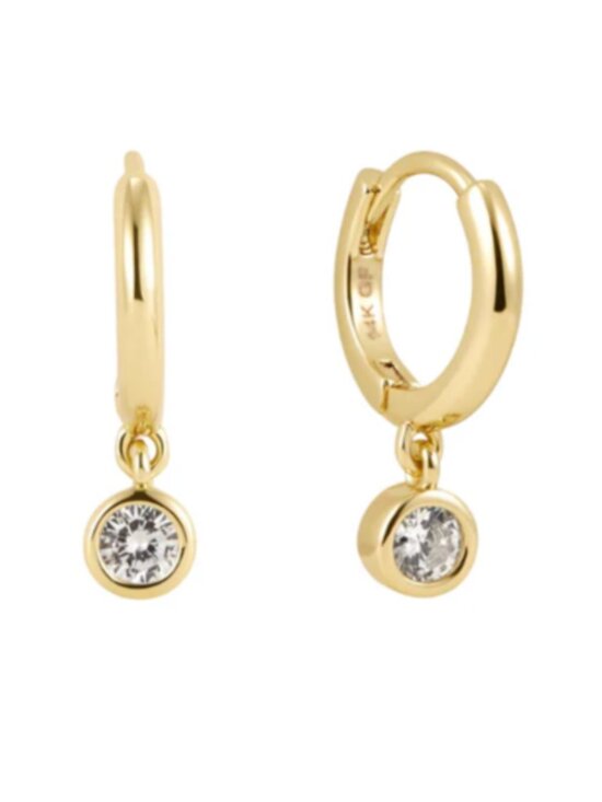 THE GOLDEN ARCHIVE Jewelry - NWT Stella Sparkle Drop Hoops